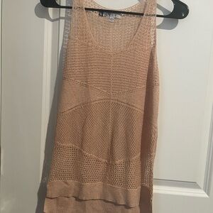 Jennifer Lopez Pink Sparkle Knit Top FairyCore whimsical CottageCore Size S